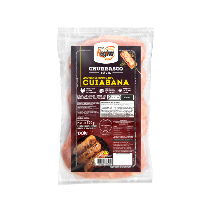 Linguiça Cuiabana Cong 500g - Churrasco Fácil